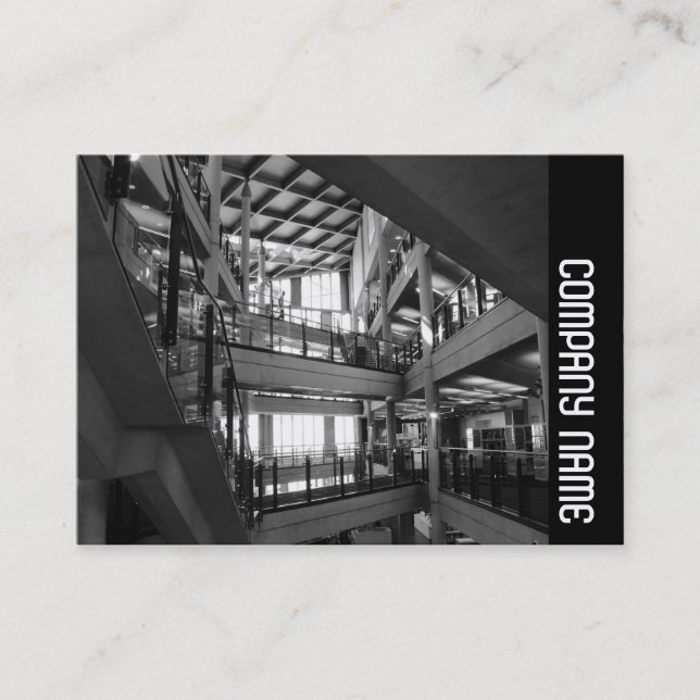 Tarjeta De Visita Banda lateral - Interior moderno (Anverso)