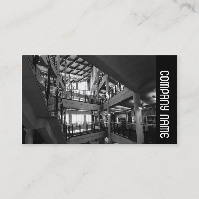 Tarjeta De Visita Banda lateral - Interior moderno (Anverso)