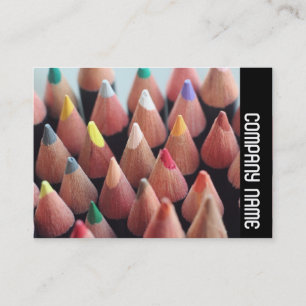 Tarjeta De Visita Banda lateral: lápices de colores