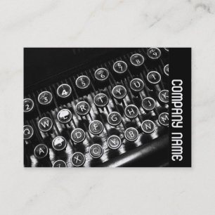 Tarjeta De Visita Banda lateral - Máquina de escribir