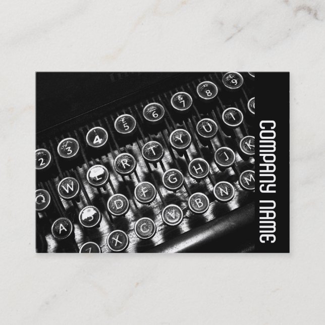 Tarjeta De Visita Banda lateral - Máquina de escribir (Anverso)