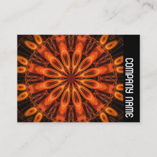 Tarjeta De Visita Banda lateral - Naranja Kaliediscope 02