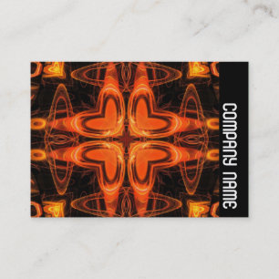 Tarjeta De Visita Banda lateral - Naranja Kaliediscope 03