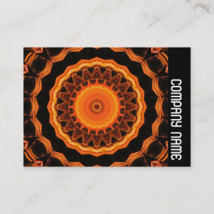 Tarjeta De Visita Banda lateral - Naranja Kaliediscope 04