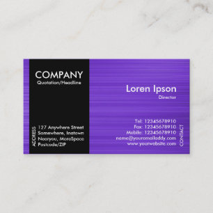 Tarjeta De Visita Banda lateral negra - Sexualidad con pincel violet