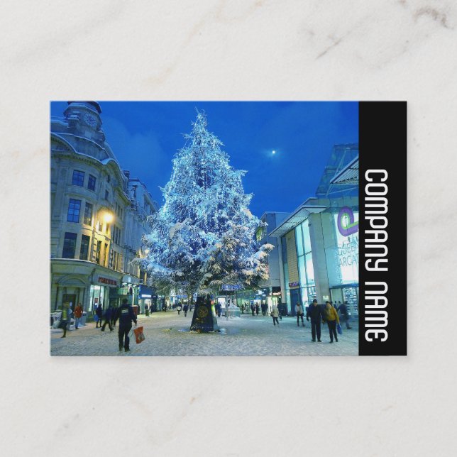 Tarjeta De Visita Banda lateral - Nieve en Cardiff (Anverso)