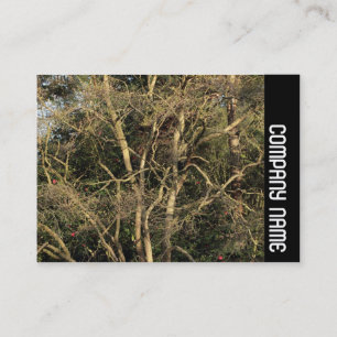 Tarjeta De Visita Banda lateral - Ramas doradas