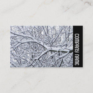 Tarjeta De Visita Banda lateral - Ramas nevadas