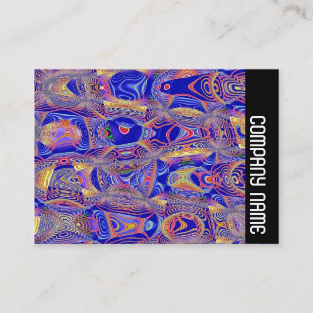 Tarjeta De Visita Banda lateral - Resumen fractal 061012a (Anverso)