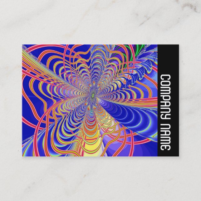 Tarjeta De Visita Banda lateral - Resumen fractal 061012d (Anverso)