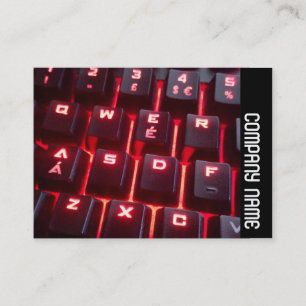 Tarjeta De Visita Banda lateral - Teclado brillante