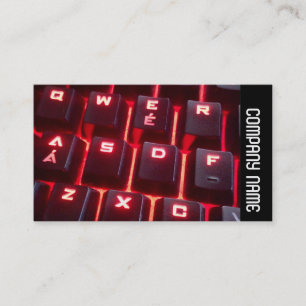Tarjeta De Visita Banda lateral - Teclado brillante