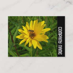 Tarjeta De Visita Banda lateral - Volar sobre un crisantemo amarillo