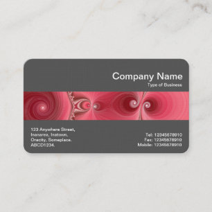 Tarjeta De Visita Banda media (70pc gris) - Fractal 03