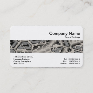 Tarjeta De Visita Banda media - Caos gris