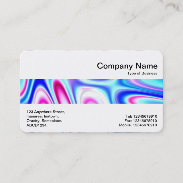 Tarjeta De Visita Banda media - Cielo de frambuesa (Anverso)