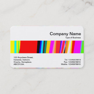 Tarjeta De Visita Banda media - Colores abstractos