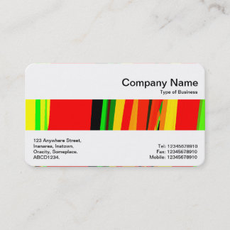 Tarjeta De Visita Banda media - Colores abstractos 04