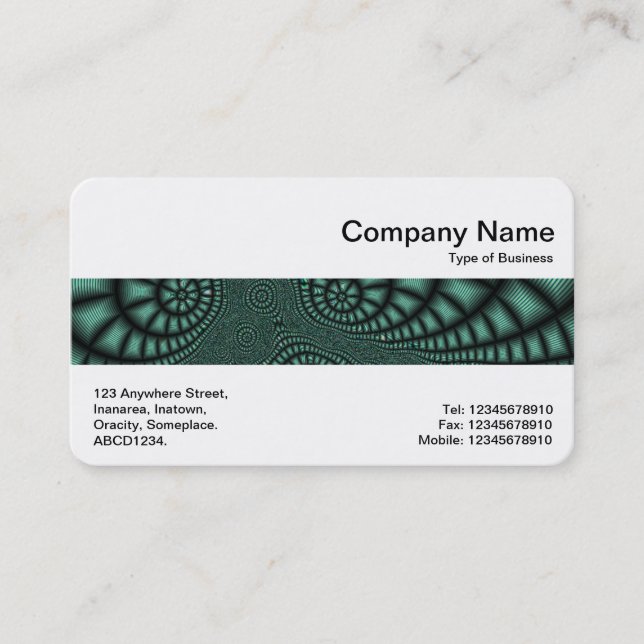 Tarjeta De Visita Banda media - Fractal 01 (Anverso)