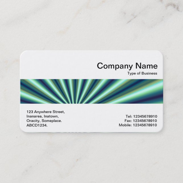 Tarjeta De Visita Banda media - Fractal 04 (Anverso)