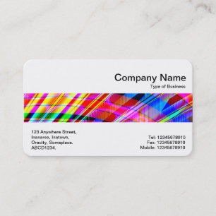 Tarjeta De Visita Banda media - Fractal colorido