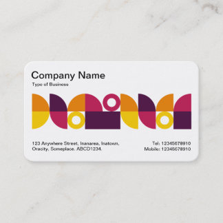 Tarjeta De Visita Banda media geométrica v2