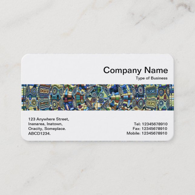 Tarjeta De Visita Banda media - Grupo abstracto (Anverso)