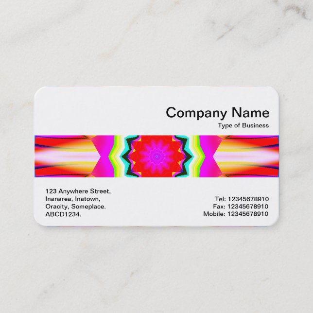 Tarjeta De Visita Banda media - Kaliedoscópico 04 (Anverso)