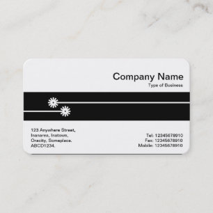 Tarjeta De Visita Banda media - Líneas decorativas