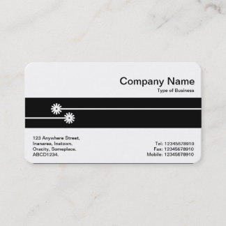 Tarjeta De Visita Banda media - Líneas decorativas