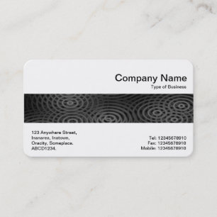 Tarjeta De Visita Banda media - Lluvia eléctrica Gris oscuro