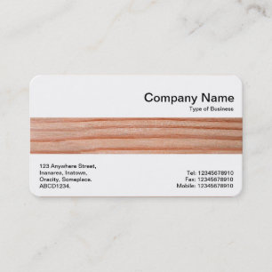 Tarjeta De Visita Banda media - Madera 01