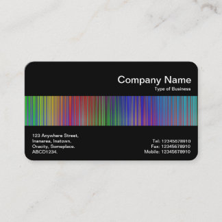 Tarjeta De Visita Banda media (negro) - Cortina de espectro