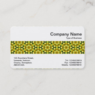 Tarjeta De Visita Banda media - Patrón de flores geométricas