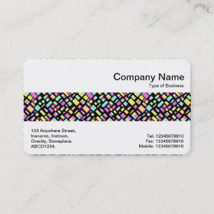 Tarjeta De Visita Banda media - Rectángulos abstractos