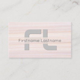 Tarjeta De Visita Banda monográfica elegante de la superficie de már