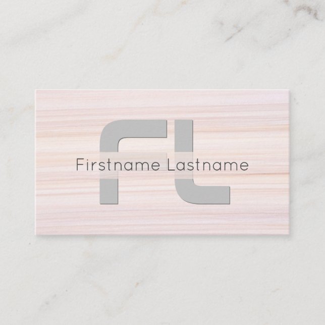 Tarjeta De Visita Banda monográfica elegante de la superficie de már (Anverso)