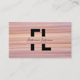 Tarjeta De Visita Banda monográfica elegante de la superficie de már