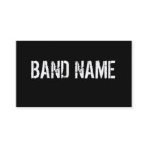 Banda negra y blanca moderna de encargo