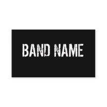 Banda negra y blanca moderna de encargo