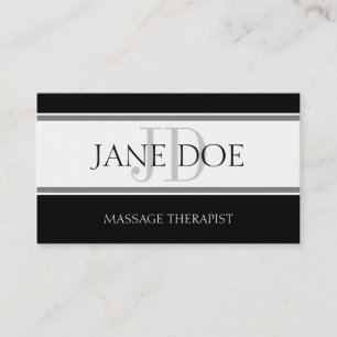 Tarjeta De Visita Banda terapista de masaje W/W