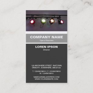 Tarjeta De Visita Banda vertical - Luces focales