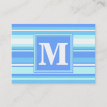Bandas azules del cielo monogramo