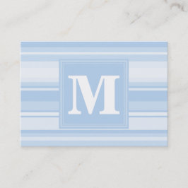 Tarjeta De Visita Bandas azules monográficas