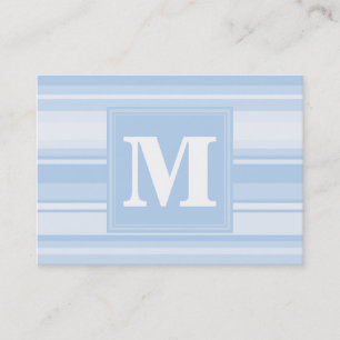 Tarjeta De Visita Bandas azules monográficas