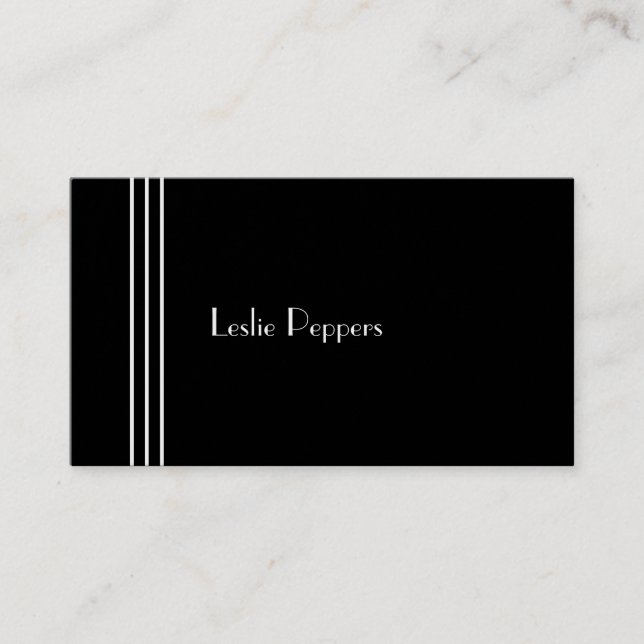Tarjeta De Visita Bandas de decoración de Leslie Peppers (Anverso)