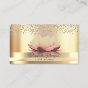 Tarjeta De Visita Bandas de oro Diamantes Lotus Gold