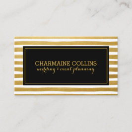 Tarjeta De Visita Bandas de oro modernas