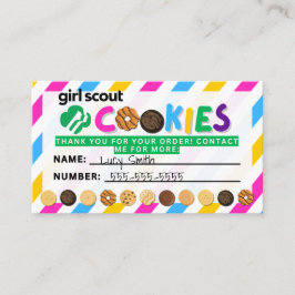 Tarjeta De Visita Bandas De Reorden De Scout