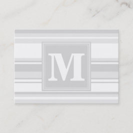 Tarjeta De Visita Bandas grises claras monográficas